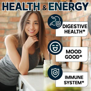 DEDICAD 12In1 Wormwood Black Walnut Clove Capsules - Immune, and Mood Support - 3 Month Supply - 90 Vegan Capsules