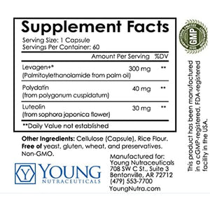Mirica Advanced - High Absorption Formula, Palmitoylethanolamide (Pea) Luteolin and Polydatin, Nervous System Support Capsule, 60Ct