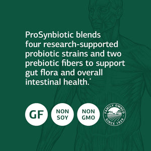 Standard Process Prosynbiotic - Whole Food Bowel, Immune Support, Digestion and Digestive Health with Bifidobacterium, Chicory Root, Lactobacillus Acidophilus, and Inulin - Vegetarian - 90 Capsules