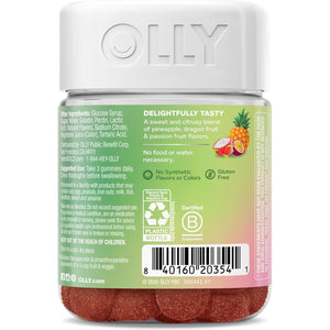 OLLY Supergood Superfoods Gummies, Supports Immune System & Digestive Health,* 15 Superfoods, Prebiotics, Vitamin C, Tropical Bliss Flavor, 20 Day Supply - 60 Count