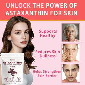 BELANO Valasta Astaxanthin,Zeria Astaxanthin12Mg,Easy to Swallow, Non-Gmo,4-Month Supply,120 Softgels