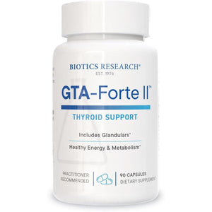 Biotics Research GTA Forte II™ Selenium Supplement with Zinc, Copper, Porcine Glandular & Rubidium, Endocrine Glands Support, Optimal Hormonal Balance, Phytochemically Bound Trace Elements 90 Capsules