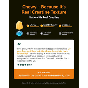 Inner Brightness Creatine Monohydrate Gummies for Men & Women 5000 Mg, 3Rd Party Tested, Creatine Chews for Muscle Growth, Strength & Energy Support, Sugar Free, Vegan, 120 Count, Mango Passionfruit
