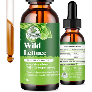 Amazing Botanicals Wild Lettuce 10X Extract Tincture 30,000 Mg (1 Fl Oz (Pack of 1))