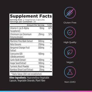 Livingood Daily Cholesterol Support Supplement with Garlic, Coq10, Vitamin E, Bergamot, Plant Sterols for Body and Heart Health Support, Supports LDL and Triglycerides, Gluten Free, Vegan, 60 Capsules
