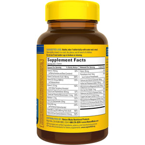 Nature Made Multivitamin for Him, Mens Multivitamins with No Iron, Daily Nutritional Support, Nature Made Multi Mens Vitamins & Minerals, 90 Tablets, 90 Day Supply
