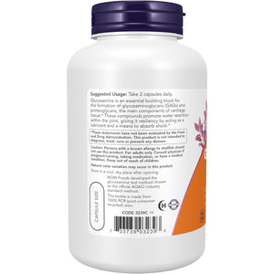 NOW Foods Supplements, Glucosamine '1000', with UL Dietary Supplement Certification, 1 G per Capsule, 180 Veg Capsules
