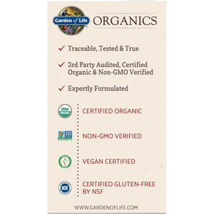 Garden of Life Organic Ashwagandha Supplement with Probiotics & Ginger - Stress, Mood & Energy Support, Vegan, Gluten Free, Non GMO, 2 Month Supply, 60 Tablets