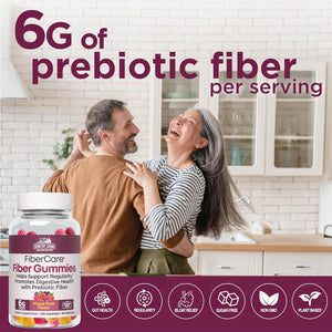 Country Farms Fiber Care Prebiotic Gummies, 6G of Fiber per Serving, GLP-1 Booster, FOS from Beets, Digestive Health and Bloat, Supports Regularity, Mixed Fruit Flavor, 120 Gummies, 40 Servings