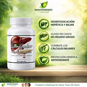 Limpiador Hígado Y Vesícula, Liver Support with Boldo Extract and Milk Thistle Extract, 90 Vegetarian Capsules