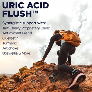 KAL Uric Acid Flush, Joint Health Supplement with Tart Cherry Extract, Celery Seed and Turmeric Extract, Joint Comfort and Mobility Support, Lab Verified, 60-Day Guarantee, 30 Servings, 60 Vegcaps