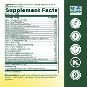 Megafood Men'S 40+ Advanced Multivitamin for Men - Dr-Formulated - Choline, Vitamin B, Vitamin C, Vitamin D, Zinc & Real Food - Brain Health, Immune Support - Vegetarian - 120 Tabs (60 Servings)