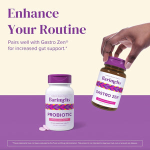 Barimelts Probiotic, 5 Billion CFU - 60 Fast-Dissolving Tablets (2-Month Supply) - Sugar-Free Probiotics for Women, Support Gut Health after Bariatric Surgery, Natural Cherry Flavor