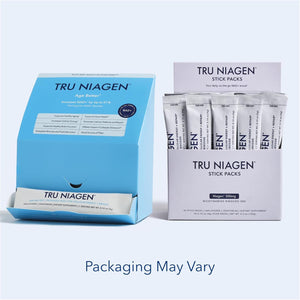 TRU NIAGEN NAD+ Booster with Hydration & Prebiotic Support Award-Winning Nicotinamide Riboside Mixing Powder for Cellular Energy, Repair & Healthy Aging - 30Ct/300Mg Stick Packs: On-The-Go Supplement
