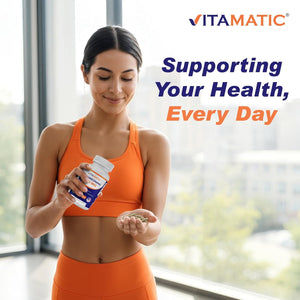 Vitamatic L-Threonine 500Mg – 120 Vegetable Capsules Promotes Healthy Liver, Cardiovascular & Structural Function