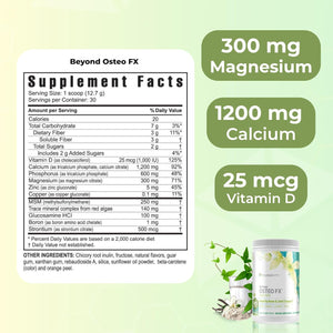 Youngevity beyond Osteo FX - Tropical Vanilla | Healthy Bone Support | Multi-Vitamin Powder | 30 Servings (1 Canister)