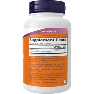 Now Supplements, Berberine HCL 500 Mg, Supports Glucose Metabolism*, 90 Veg Capsules