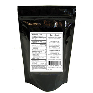 Curease Argentine Grass Feed Beef Liver Powder Undefatted Desiccated (Dried) Pesticide and Hormone Free 1Lb One Pound (453Grams) 908 Servings