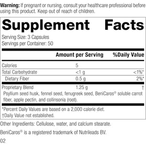 Standard Process Gastro-Fiber - Prebiotic Supplement for Digestive Health - Supports Gut Health with Apple Pectin - Maintains Immune Response - Vegan & Non-Soy - 150 Capsules (50 Servings)