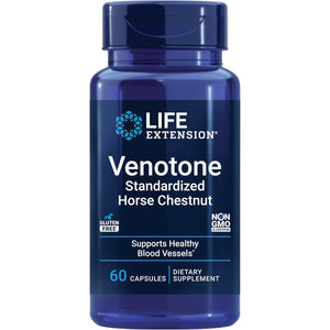 Life Extension Venotone – Standardized Horse Chestnut – Promotes Healthy Fluid Balance – Gluten-Free, Non-Gmo – 60 Capsules