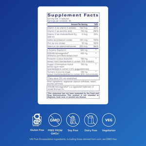 Pure Encapsulations Thyroid Support Complex - Supports Thyroid Health* - Antioxidant Infusion - with Ashwagandha & Iodine - Non-Gmo & Vegetarian - 60 Capsules
