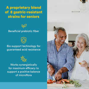 Natural Factors Ultimate Probiotic Senior'S - Senior Supplement for Digestive & Immune Health - 35 Billion Cfus - Non-Gmo & Gluten-Free - 30 Capsules (30 Servings)