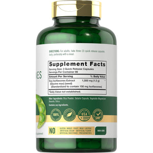 Carlyle Soy Isoflavones Supplement | 200 Capsules | Non-Gmo and Gluten Free Formula for Men and Women