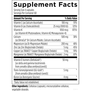 Designs for Health Osteoforce - Premium Bone Support Supplement - Highly Absorbable Nutrients - Calcium Malate, Magnesium, Zinc Bisglycinate Chelate, Vitamins D + K - Non-Gmo, Soy Free (240 Capsules)