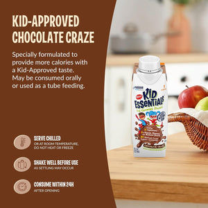 BOOST KID ESSENTIALS 1.0, Chocolate Craze 24 X 8 Fl Oz Carton
