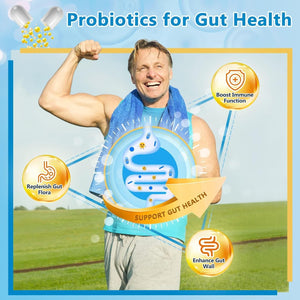 Probiotics for Men Digestive Health with Digestive Enzymes & Prebiotics, 100 Billion Cfus, Men'S Probiotics with Saw Palmetto & Cranberry for Prostate & Urinary Tract Health, 90 Veggie Capsules