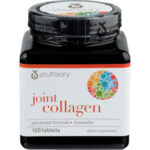 Youtheory Joint Collagen Advanced - Contains Undenatured Type II Collagen & Herbal Ingredients - Contains Bovine Source - Shellfish Free - 120 Tablets (60-Day Supply)