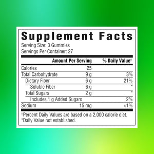 Benefiber Prebiotic GLP-1 Friendly Fiber Supplement Gummies for Digestive Health, Assorted Fruit Flavor - 81 Count