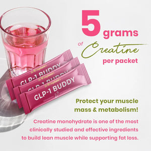 Dr. Stephanie'S GLP-1 Buddy Pair with GLP-1 Boosters for Best Results - Digestive Support, Preserve Lean Muscle, Replenish Vitamins - Strawberry Watermelon Drink Mix