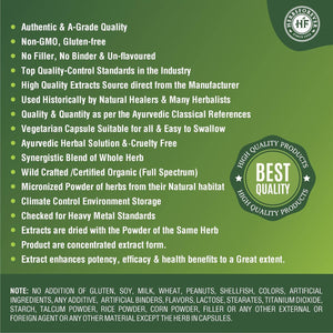 Herbsforever Gluco Health-Supports Blood Sugar-Glucose Carb Control& Cravings with Gymnema Sylvestre75%, Shilajit,Turmeric, Amla,Cinnamomum + 17Ayurvedic Herb Extracts |120Vegcapsule |800Mg