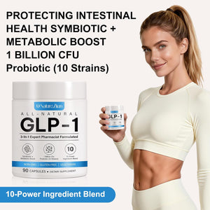 GLP-1 Supplement - Multiple Prebiotic & Probiotic for Appetite & Metabolic Support, GLP1 Activate Natural Formula - 90 Capsules