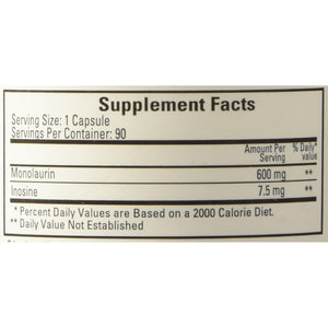 Ecological Formulas Monolaurin 600Mg 90 Capsules