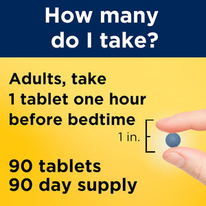Nature Made Melatonin 4Mg Extended Release Tablets, Sleep Supplements for Adults, 100% Drug Free Sleep Aid, 90 Count, 90 Day Supply
