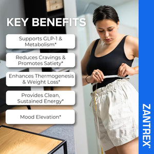Zantrex Blue Energy & Thermogenesis Boost Energy | Weight Loss Supplement for Appetite Control, Increased Calorie Burn and Supports GLP-1 Levels | 60 Count