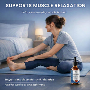 Liquid Magnesium Glycinate Drops for Sleep Support & Nighttime Calm,Magnesium Drops with Chamomile, Ashwagandha, L-Theanine & GABA for Relaxation Support, Gentle Absorption, Strawberry Flavor, 2 Fl Oz