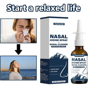 Nutramd Iodine Nasal Spray – Cleanses & Refreshes Your Nasal Passages – Iodine & Fulvic Acid Blend – 100% Natural Mineral Formula – 60 Ml (1Pc)