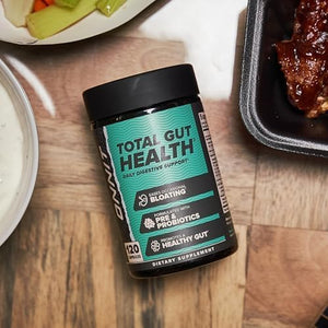 ONNIT Total Gut Health Daily Digestive Support, IGEN Non-Gmo Tested Digestion Supplement for Women and Men with 7 Strains of Probiotics, Prebiotics, Enzymes and Betaine HCL, 120 Count