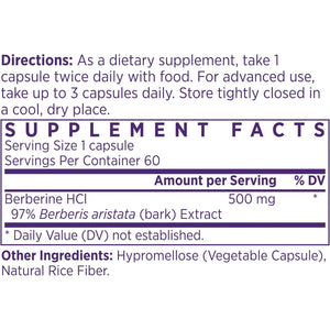 NAOMI Himalayan Berberine 500Mg - Supports Healthy Metabolic Function & Balanced Lipid Profile - Patented HIMABERB®, 97% Pure Berberine Hcl, Supports Healthy Energy, 60 Capsules, 1-Month Supply