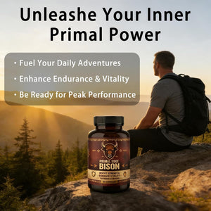 Primal Edge Bison, Primal American Bison Extract Capsules – 60 Capsules