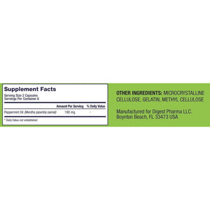 Gutcalm - IBS Relief - Peppermint Oil Capsules - Bloating, Gas, Constipation and Digestive Comfort Supplement - 12/Ct