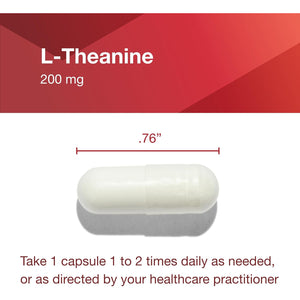 PROTOCOL for LIFE BALANCE L-Theanine 200Mg - Normal Stress Relief - Non-Drowsy - 60 Veg Caps