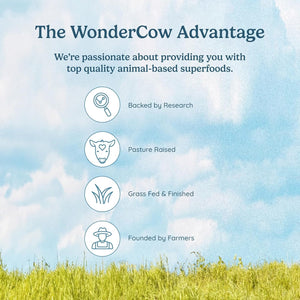 WONDERCOW Beef Liver Capsules Grass Fed Supplement - Desiccated & Natural Source of Protein, Iron, Vitamins a & B- Boosts Energy and Immunity | USA Grown, Non-Gmo, Gluten Free