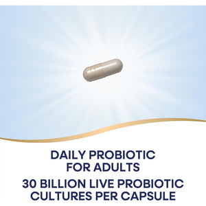 Nature'S Way Fortify Daily Pre+Probiotic Adult 30 Billion, Probiotics for Immune and Digestive Health Support*, 30 Billion Live Cultures, 30 Capsules