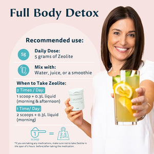 350G Zeolite Detox Powder – Clinoptilolite Supplement for Full Body Cleanse, Gut Health, Energy, Immune & Ph Support | Natural Mineral