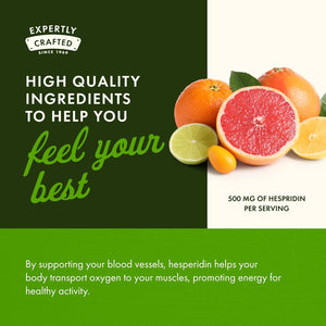 Swanson Hesperidin - Citrus-Derived - Cardiovascular & Hearth Health Support- Contributes to Muscle Recovery* - Features Antioxidant Properties - Gluten Free & Non-Gmo - 60 Capsules