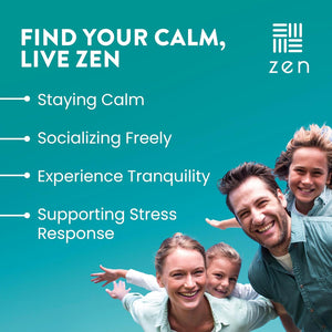 Wellpath Zen Stress Relief Supplement + Mood Support | Calm, Stress & Energy Support | Ashwagandha Root, Rhodiola Rosea, L-Theanine, Lemon Balm | Herbal Capsules, 60 Ct